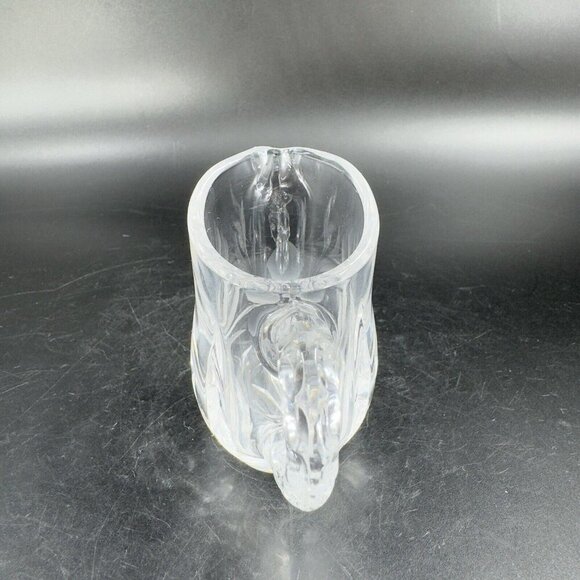 Vintage Clear Crystal Glass Miniature Small Pitcher Carafe Old Whimsical Decor - Picture 13 of 14